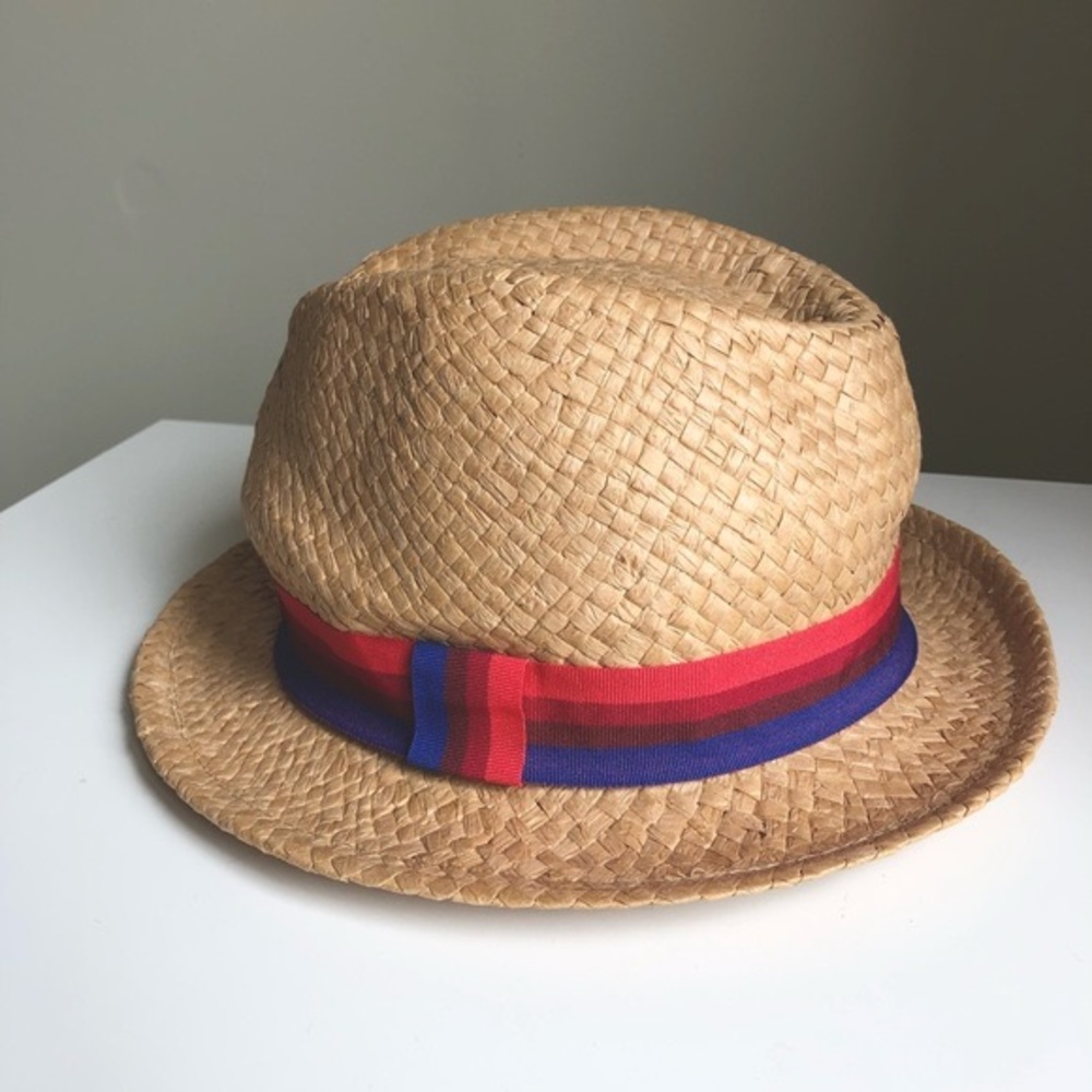 3/$30💚Smart Set tan paper straw fedora hat womens